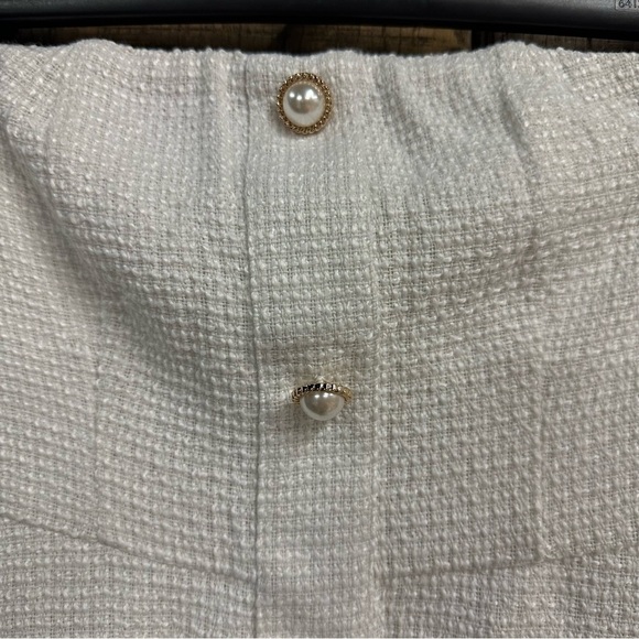 More to Come Anwen Mini Dress white Cream tweed strapless Revolve new XXS - Picture 8 of 9